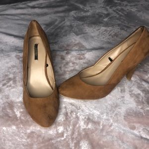 Tan Suede Heels